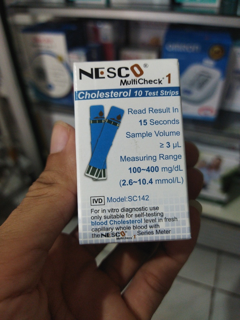 Strip Cholesterol (Kolesterol) Nesco 10 Strip - SC142